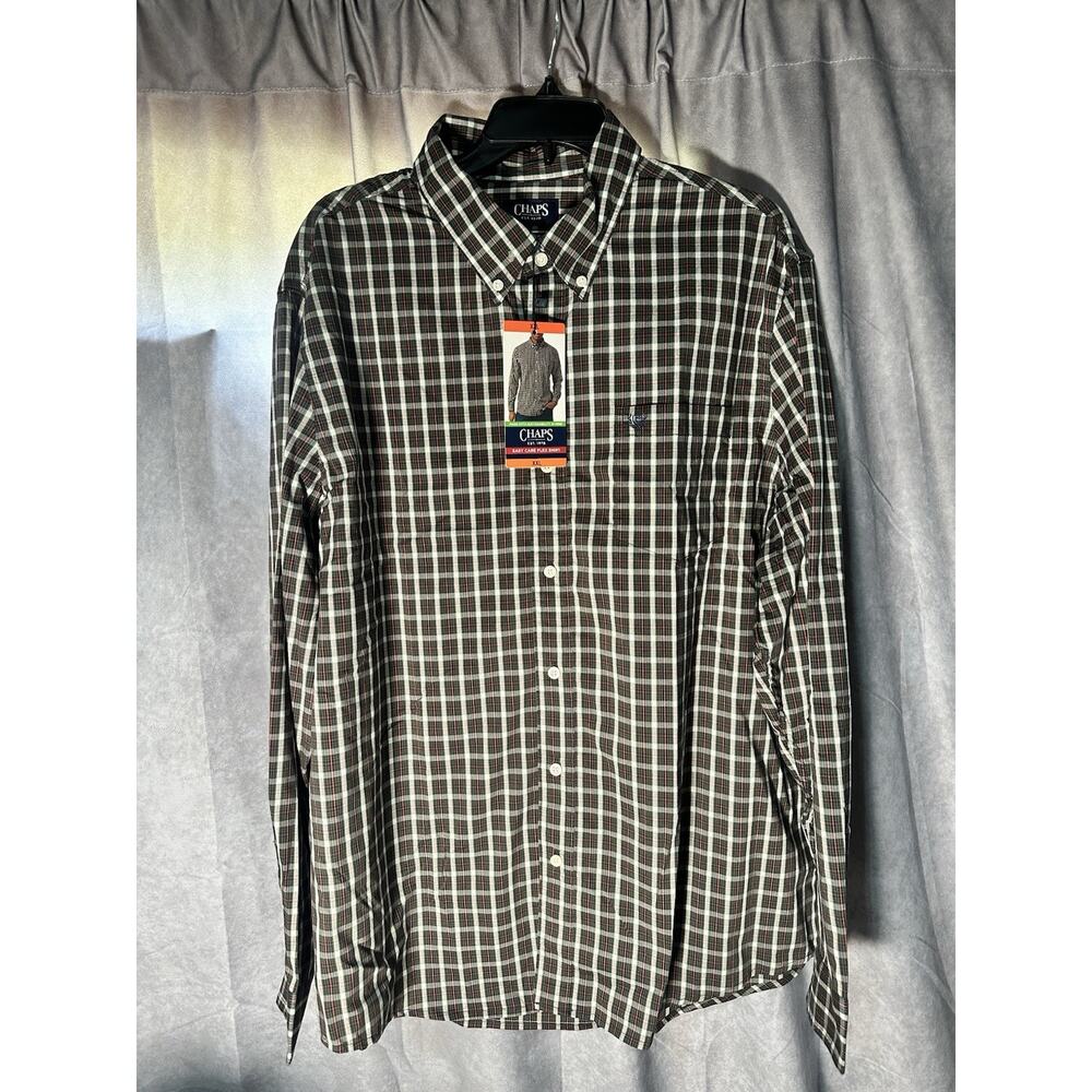 Chaps Men's Easy Care Flex Shirt sz XXL